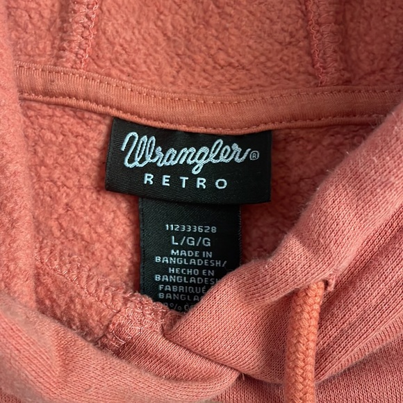 Wrangle retro hip length hoodie with cinch large - Picture 2 of 3